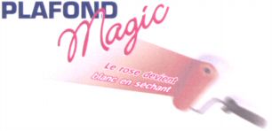 PLAFOND Magic Le rose devient blanc en séchant