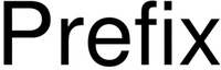 Prefix