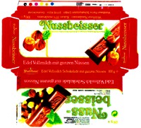 Nussbeisser Edel Vollmilch mit ganzen Nüssen