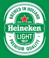 Heineken LIGHT BREWED IN HOLLAND