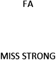 FA MISS STRONG