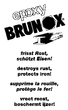 epoxy BRUNOX frisst Rost, schützt Eisen!