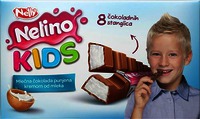 Nelly Nelino KIDS Mlečna čokolada punjena kremom od mleka 8 čokoladnih stanglica