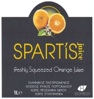 SPARTI'S juice freshly Squeezed Orange Juice BIOFRESH