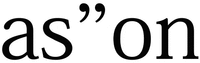 as