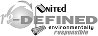 UNITED re-DEFINED environmentally responsible UNITED