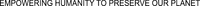 EMPOWERING HUMANITY TO PRESERVE OUR PLANET