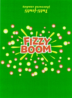FIZZY BOOM tutti-frutti flavoured candies