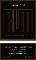 AGÁRDI RUM TOKAJI HORDÓBAN ÉRLELT MATURED IN HUNGARIAN OAK CASKS FROM TOKAJ
