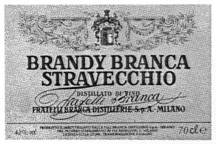 BRANDY BRANCA STRAVECCHIO