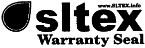 sltex Warranty Seal