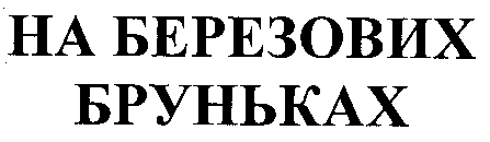 NA BEREZOVYKH BRUNKAKH en caractères cyrilliques.