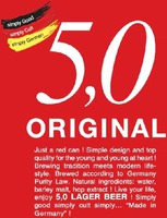 simply Good simply Cult simply German 5,0 ORIGINAL Just a red can !