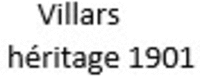 Villars héritage 1901