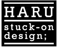 HARU stuck-on design;