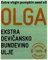 Extra virgin pumpkin seed oil OLGA EKSTRA DEVIČANSKO BUNDEVINO ULJE
