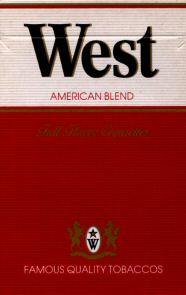 West AMERICAN BLEND Full Flavor Cigarettes