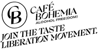 CB CAFÉ BOHEMIA ALCOHOL FREE(DOM) JOIN THE TASTE LIBERATION MOVEMENT.