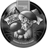 Güntensperger Schweizer Qualitäts-Käse MONTI PORCINI Rahmkäse mit Steinpilzen veredelt