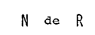 N de R