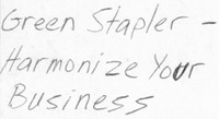 Green Stapler - Harmonize Your Business
