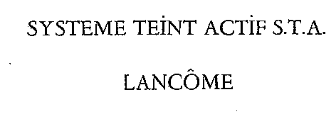 SYSTEME TEINT ACTIF S.T.A. LANCÔME