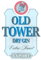 ST. NICOLAUS · DISTILLERY · 1867 OLD TOWER DRY GIN Extra Finest EXPORT