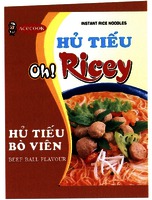 ACECOOK Oh! Ricey INSTANT RICE NOODLES HU TIEU BO VIEN