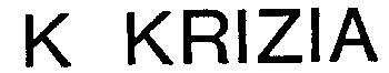 K KRIZIA