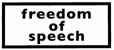 freedom of speech