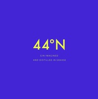 44°N GIN IMAGINED AND DISTILLED IN GRASSE
