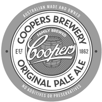 COOPERS COOPERS BREWERY ORIGINAL PALE ALE EST 1862 FAMILY BREWED AUSTRALIAN MADE AND OWNED NO ADDITIVES OR PRESERVATIVES