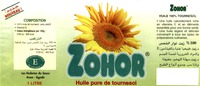 ZOHOR Huile pure de tournesol