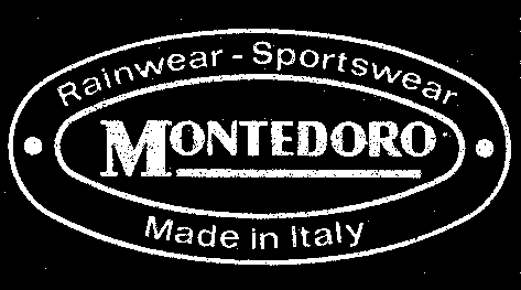 Rainwear - Sportswear MONTEDORO Made in Italy