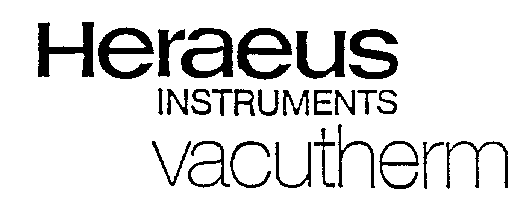 heraeus INSTRUMENTS vacutherm