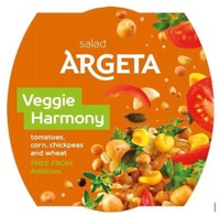 salad ARGETA Veggie Harmony tomatoes, corn, chickpeas and wheat FREE FROM Additives