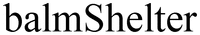 balmShelter