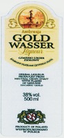 Ambrosja GOLD WASSER Liqueur GDANSKI LIKIER ZIOLOWY ZDOBIONY PLATKAMI CZYSTEGO ZLOTA