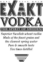 EXAKT VODKA THE SPIRIT OF SWEDEN
