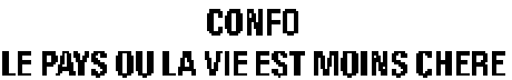 CONFO LE PAYS OU LA VIE EST MOINS CHERE