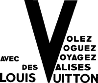 VOLEZ VOGUEZ VOYAGEZ AVEC DES VALISES LOUIS VUITTON