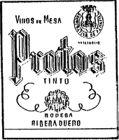 Protos VINOS DE MESA TINTO BODEGA RIBERA DUERO