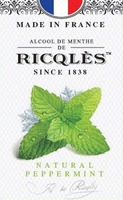 MADE IN FRANCE ALCOOL DE MENTHE DE RICQLES SINCE 1838 NATURAL PEPPERMINT