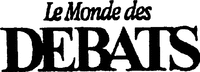 Le Monde des DEBATS