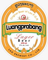 Original Beer of Lao P.D.R Luangprabang Lager Beer 640 ml. 5% alc./ vol. LAO BREWERY CO., LTD.