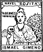 NAVEL ROSITA TABERNES valencia ISMAEL GIMENO