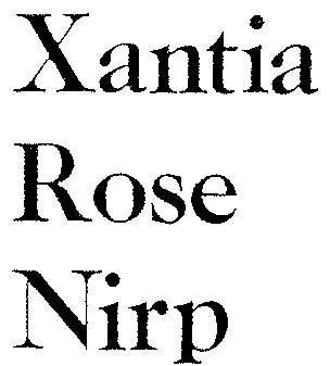 Xantia Rose Nirp