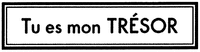 Tu es mon TRÉSOR