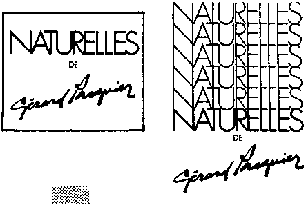 NATURELLES DE Gérard Pasquier