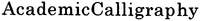 AcademicCalligraphy